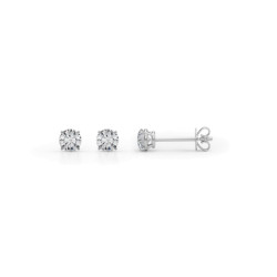 (1/2 CTTW) 1/4CT 4 PRONG WIRE STUD EARRING
