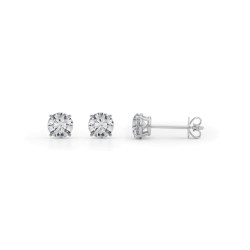 (1 CTTW) 1/2CT 4  PRONG WIRE STUD EARRING