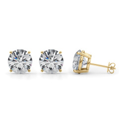 (4 CTTW) 2CT 4 PRONG WIRE STUD EARRING
