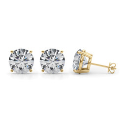 (4 CTTW) 2CT 4 PRONG WIRE STUD EARRING