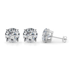 (4 CTTW) 2CT 4 PRONG WIRE STUD EARRING