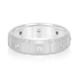 6MM HEAVY WT MENS BAND W/DIA
