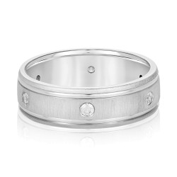 6MM HEAVY WT MENS BAND W/DIA