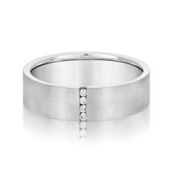 6MM HEAVY WT MENS BAND W/DIA