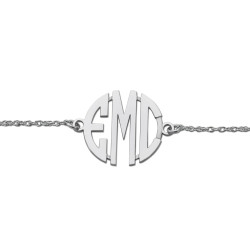 20MM 3 INITIAL MONOGRAM BRACELET