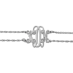 20MM 3 INITIAL MONOGRAM BRACELET