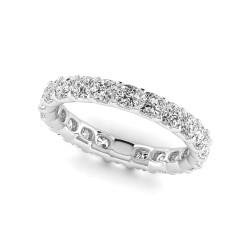 Full Eternity Cushion Diamond Wedding Band