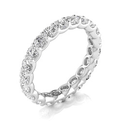 Full Eternity Round Diamond Wedding Band