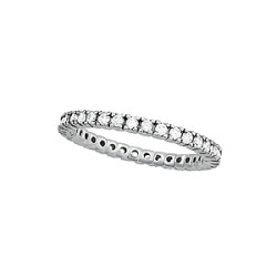 1 ROW ETERNITY RING CZ/SIL.