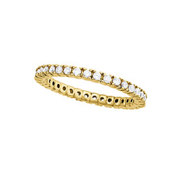 1 ROW ETERNITY  YEL. RHODIUM
