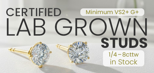 Lab Grown Studs in Stock